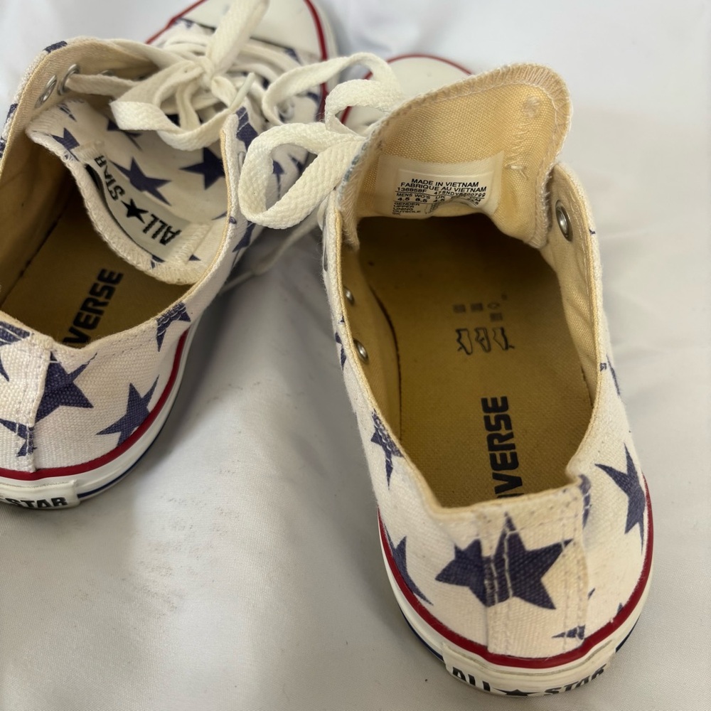 Converse All-Star Blue & White Patriotic Mens 4.5 Women’s 6.5 Unisex Sneakers - Picture 4 of 5